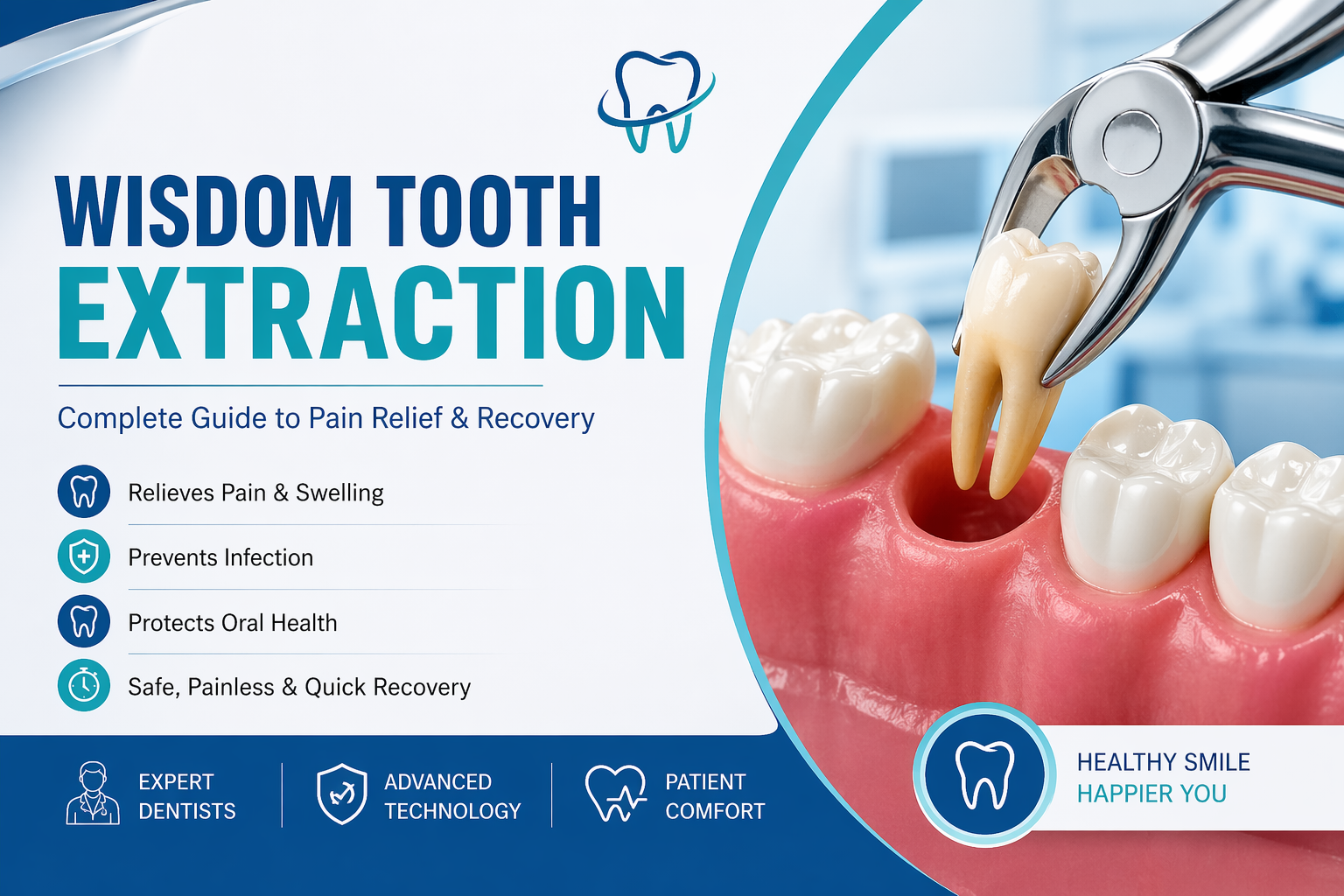 Wisdom Tooth Extraction: Complete Guide to Pain Relief & Recovery